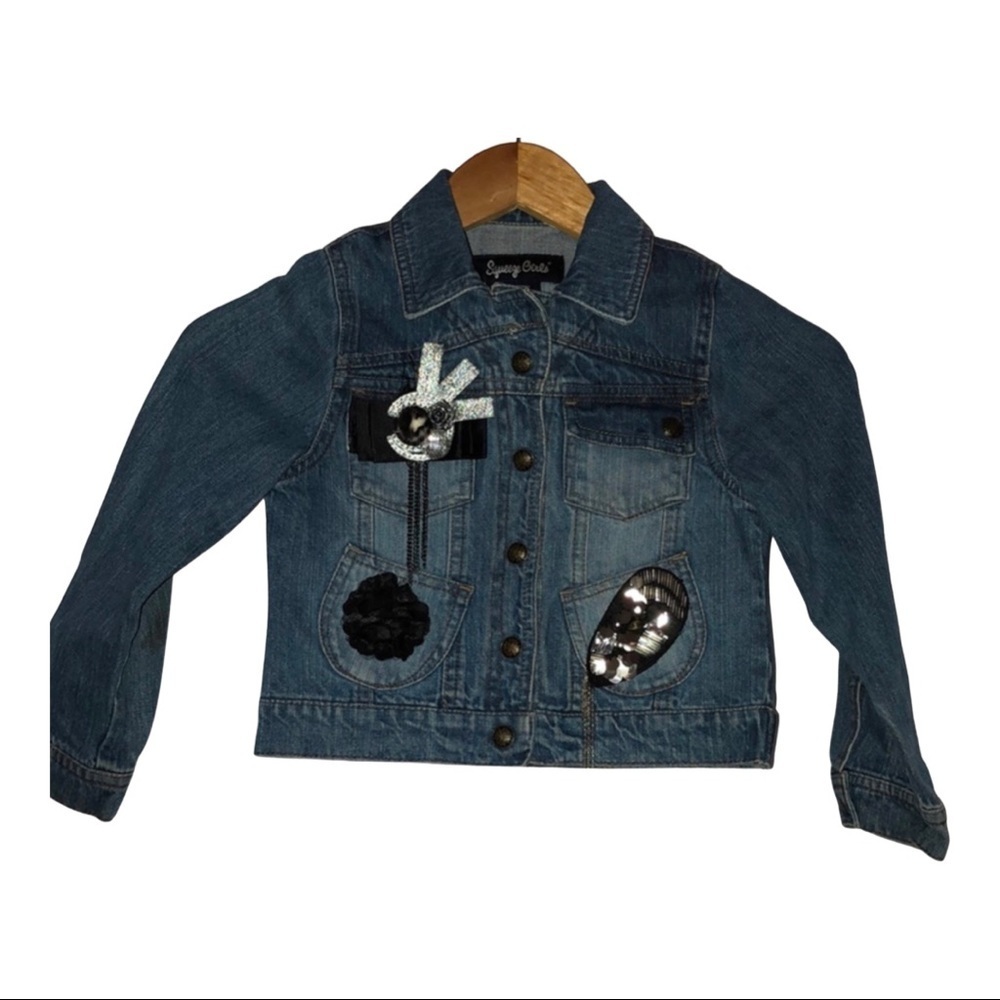 Squeeze Girls GUC blue Jean jacket size L(6)